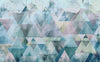 p018a vd4 komar triangles blue Fotomural Tejido No Tejido 400x250cm 4 Tiras | Yourdecoration.es