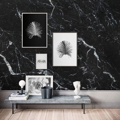 p041 vd4 komar marble nero Fotomural Tejido No Tejido 400x250cm 4 Tiras Ambiente | Yourdecoration.es