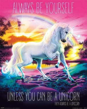 Pyramid Unicorn Always Be Yourself Póster 40x50cm | Yourdecoration.es