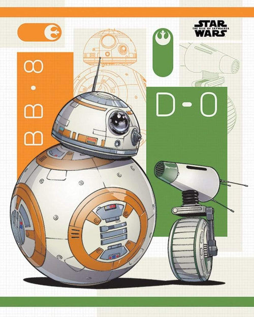 Pyramid Star Wars The Rise of Skywalker BB 8 and D 0 Póster 40x50cm | Yourdecoration.es