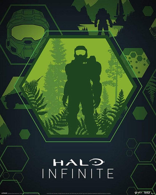 Pyramid Halo Infinite Master Chief Hex Póster 40x50cm | Yourdecoration.es