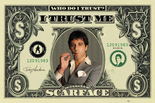 Pyramid Scarface Dollar Póster 91,5x61cm | Yourdecoration.es