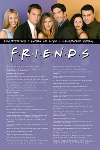 Pyramid Friends Everything I Know Póster 61x91,5cm | Yourdecoration.es