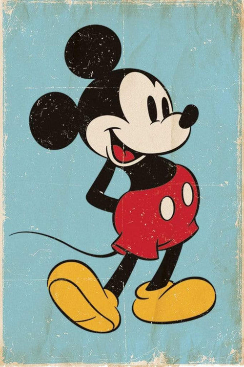 Pyramid Mickey Mouse Retro Póster 61x91,5cm | Yourdecoration.es