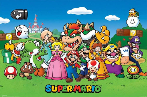 Pyramid Super Mario Characters Póster 91,5x61cm | Yourdecoration.es