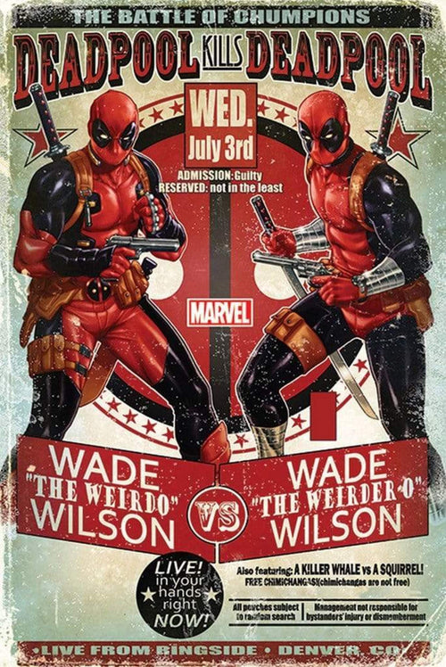 Pyramid Deadpool Wade vs Wade Póster 61x91,5cm | Yourdecoration.es