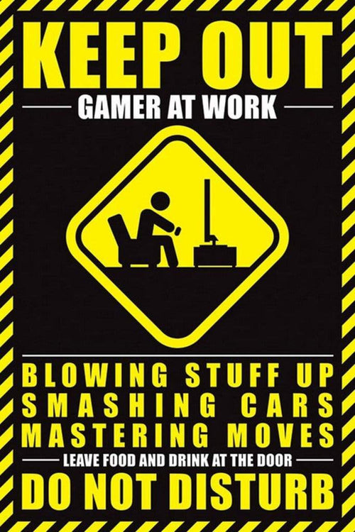 Pyramid Gamer At Work Do Not Disturb Póster 61x91,5cm | Yourdecoration.es