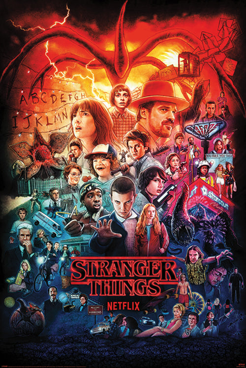 Pyramid Pp34720 Stranger Things Seasons Montage Póster 61x91,5cm | Yourdecoration.es