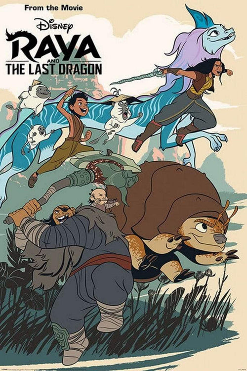 Pyramid Raya and the Last Dragon Jumping Into Action Póster 61x91,5cm | Yourdecoration.es