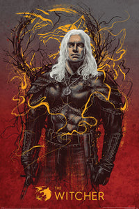 Pyramid The Witcher Geralt the Wolf Póster 61x91,5cm | Yourdecoration.es