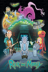 Pyramid Pp34955 Rick And Morty Toilet Adventure Póster 61X91-5cm | Yourdecoration.es