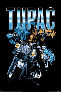 Pyramid Pp35000 Tupac Shakur All Eyez Motorcycle Póster 61X91-5cm | Yourdecoration.es