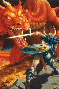 Pyramid Pp35193 Dungeons And Dragons Classic Red Dragon Battle Póster 61x91 5cm | Yourdecoration.es